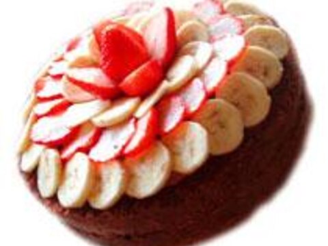 たっぷりフルーツの 苺とバナナのチョコケーキ レシピ 作り方 By Torezu 楽天レシピ